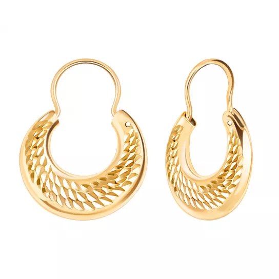 Серьги-калачи из золота