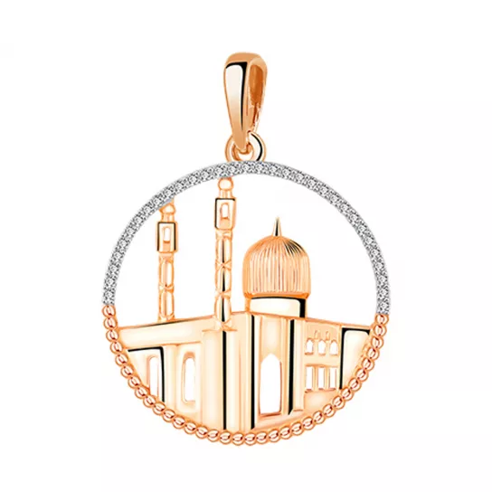 Подвеска мусульманская из золота