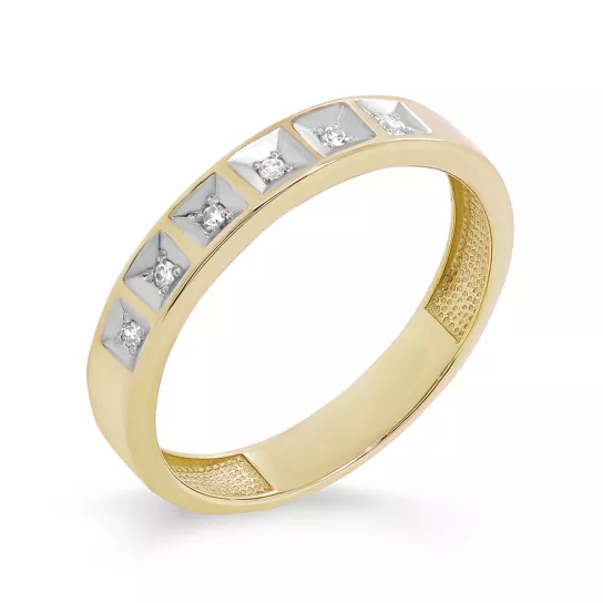 Кольцо с бриллиантами из золота