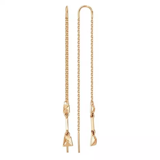 Серьги-продевки из золота