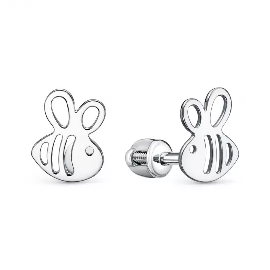 Пусеты из серебра