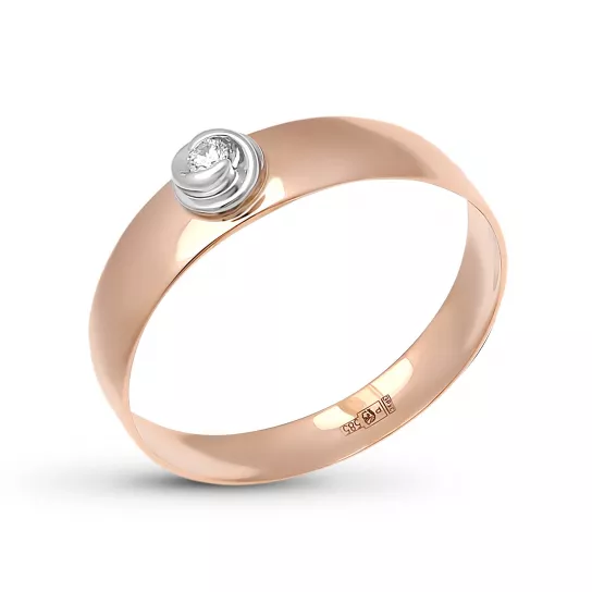 Кольцо с бриллиантами из золота