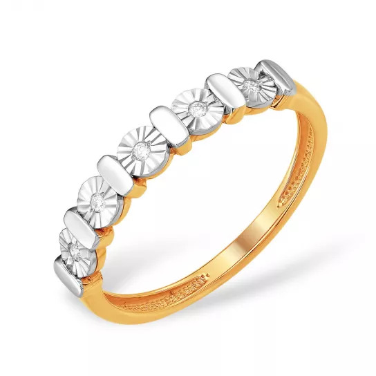 Кольцо с бриллиантами из золота