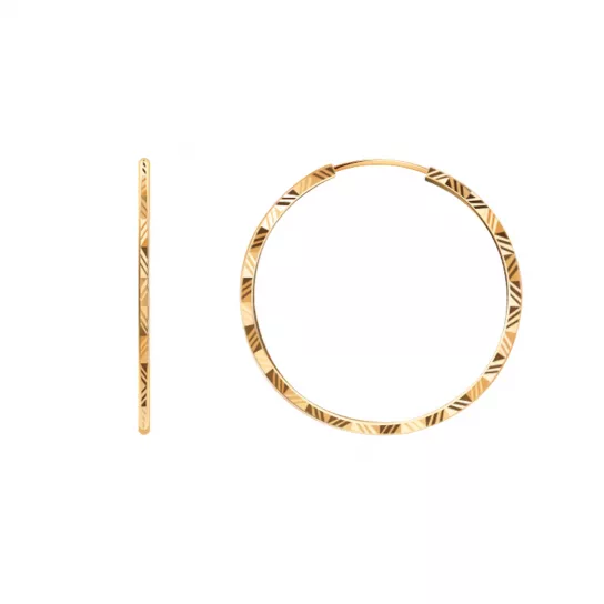 Серьги-конго из золота