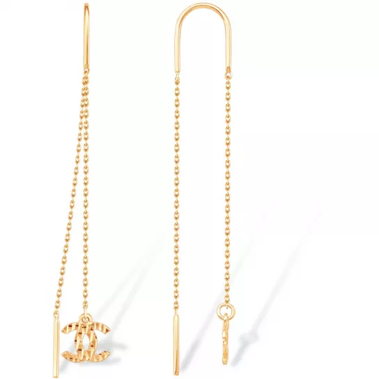 Серьги-продевки из золота