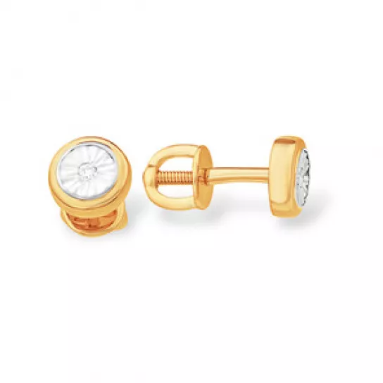 Пусеты с бриллиантами из золота