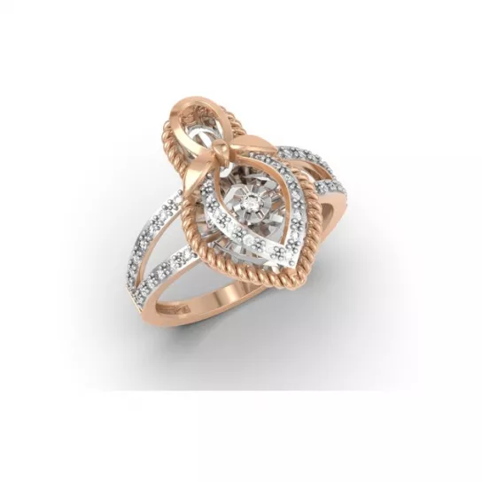 Кольцо с бриллиантами из золота