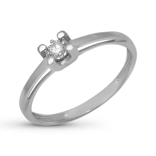 Кольцо с бриллиантами из золота