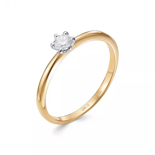 Кольцо с бриллиантами из золота