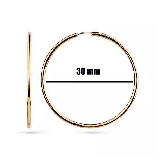 Серьги-конго из золота