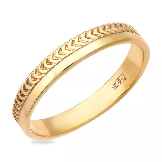 Кольцо обручальное из золота