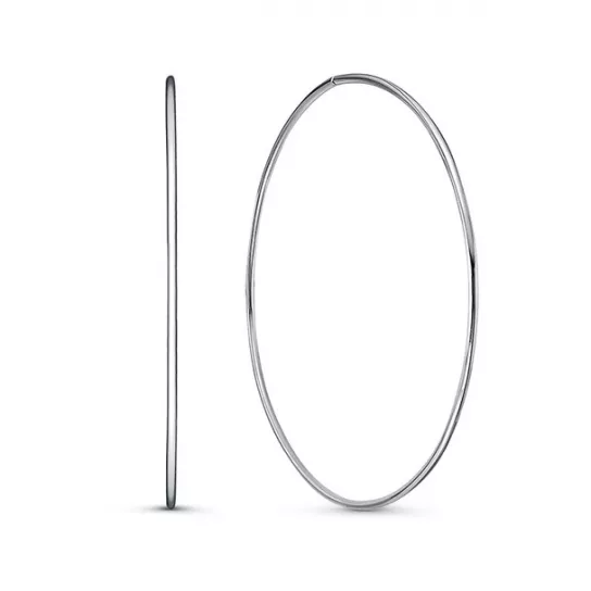 Серьги-конго из серебра